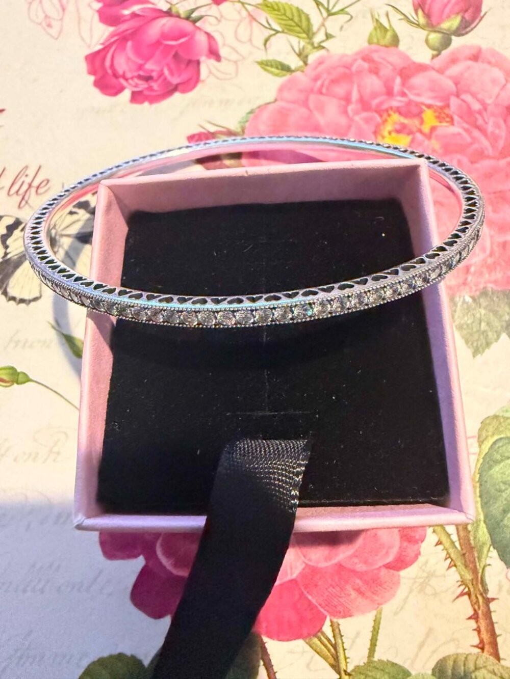 Authentic Pandora Twinkling Forever Bangle Bracelet # 590511CZ